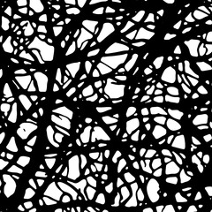Abstract distressed uneven pattern png background. Overlay over any design to create interesting effects and depth. Black isolated on a transparent background.
