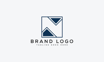 letter N logo design vector template design for brand.