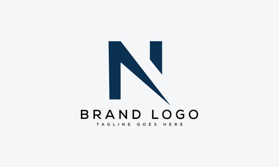 letter N logo design vector template design for brand.