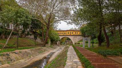 Historical Irgandi Bridge in Bursa City