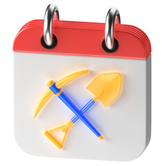 3D calendar icon