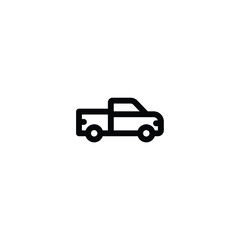 Pick up car icon vector. outline icon for web, ui, and mobile apps