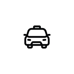 Taxi icon vector. outline icon for web, ui, and mobile apps