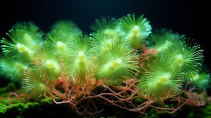 algae on the seabed.
