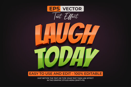 Comedy Editable Text Effect Comic Style Vector.