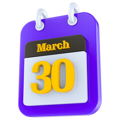 icon calendar 3D day 