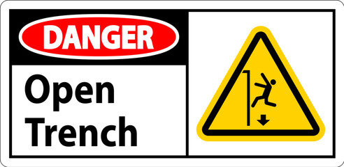 Danger Sign Open Trench