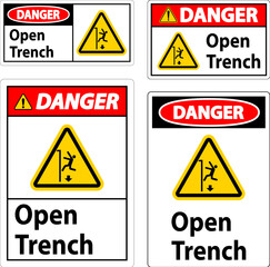Danger Sign Open Trench