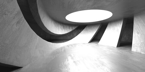 Abstract architecture interior background. Modern concrete room