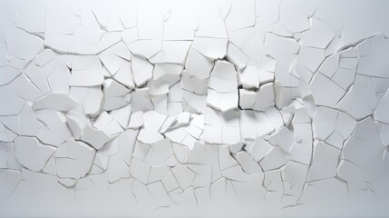 white wall with cracks.