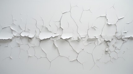 white wall with cracks.