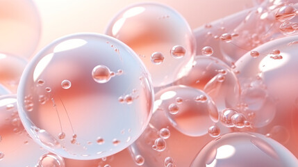 Abstract background with air bubbles - obrazy, fototapety, plakaty