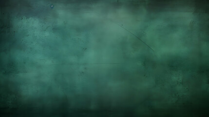 Horizontal dark green background for portrait or food photography. Panoramic studio backdrop. Monochromatic screen. Artistic banner, texture and grunge graphic design. Free copy space. Generative ai. - obrazy, fototapety, plakaty