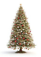 Fototapeta premium Very beautiful decorated christmas tree
