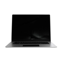 Modern Slim Laptop computer
isolated 3D mockup illustration, 3D rendering