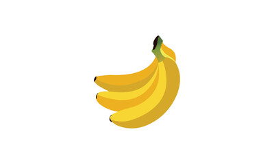 banana logo collection with white background logo design vector illustration
