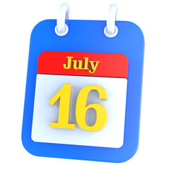 icon calendar 3D Rendering