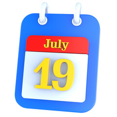 icon calendar 3D Rendering