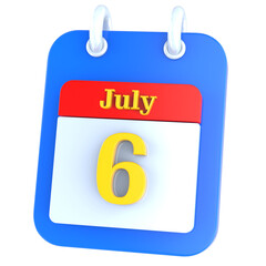 icon calendar 3D Rendering