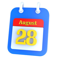 icon calendar 3D Rendering