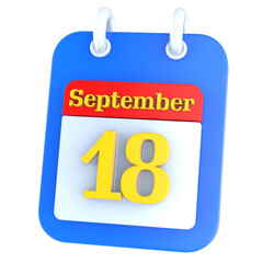 icon calendar 3D Rendering