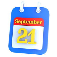 icon calendar 3D Rendering