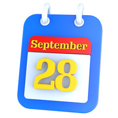 icon calendar 3D Rendering