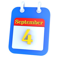 icon calendar 3D Rendering