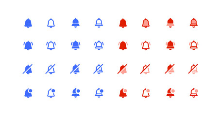 Bell notification alarm vector illustration icon