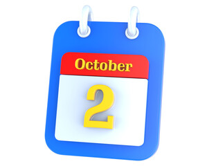 icon calendar 3D Rendering