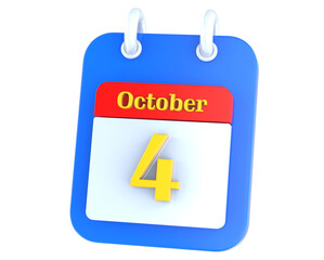 icon calendar 3D Rendering