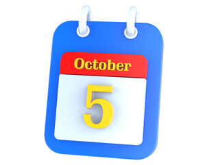 icon calendar 3D Rendering