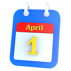 icon calendar 3D Rendering