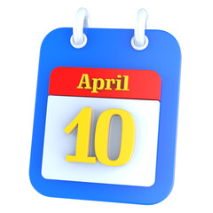 icon calendar 3D Rendering