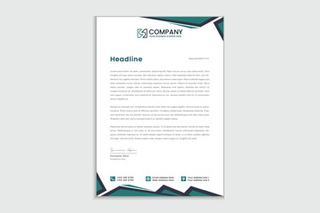 Professional corporate business letterhead template