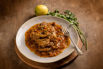 milanese braised veal, traditional italian recipe