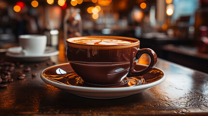 Obraz premium cup of coffee on the table