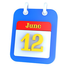 icon calendar 3D Rendering