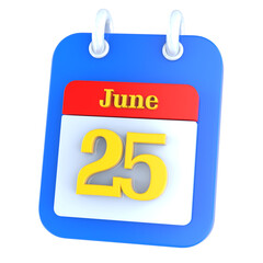 icon calendar 3D Rendering