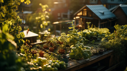 Fototapeta na wymiar urban gardening