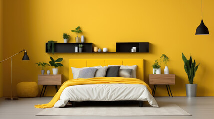 Bedroom interior design for inspiration and ideas. plant