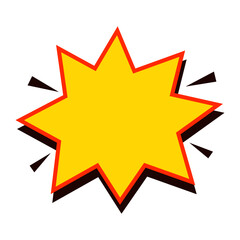 Cartoon Explosion Shape