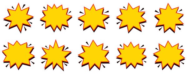 Cartoon Explosion Shape