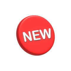 New text icon 3d style