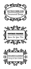 Vintage frames victorian style