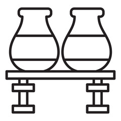 Modern vase icon. vase icon design illustration vector