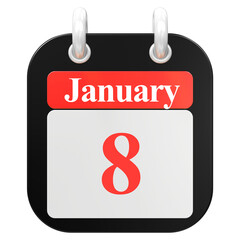 icon calendar 3D Rendering