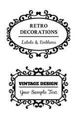 Vintage frames victorian style