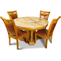 round table and chairs