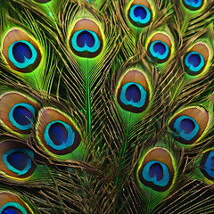 Obraz premium peacock feather background